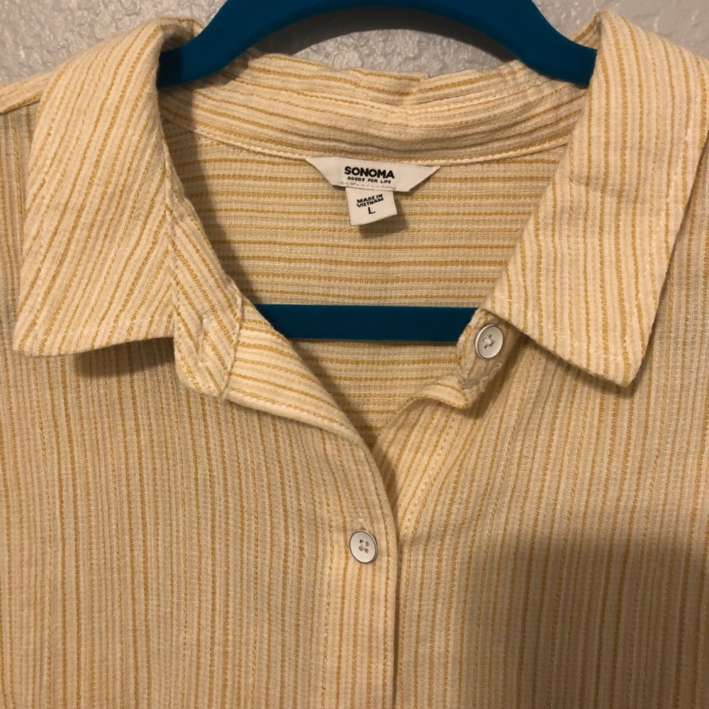 Yellow Button Down Shirt - Picture 3 of 4